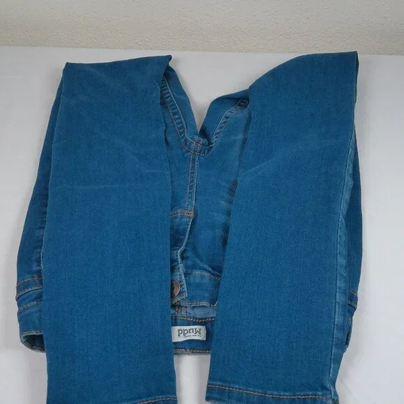 Mudd Junior Women Blue Denim FLX Stretch Skinny Medium Wash Jeans Size 3 Pockets - Picture 9 of 10